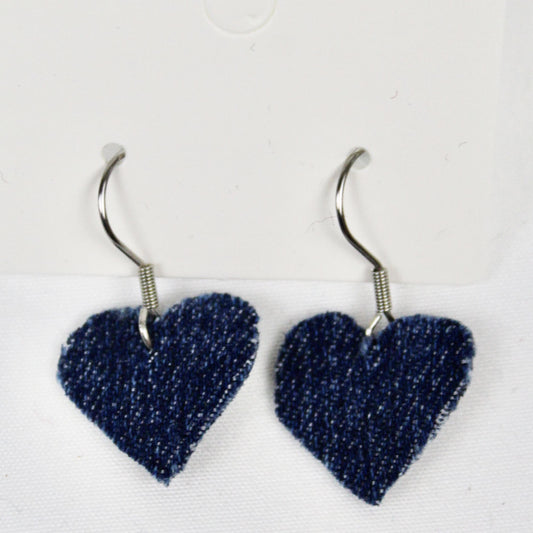 Boucles d’oreilles denim