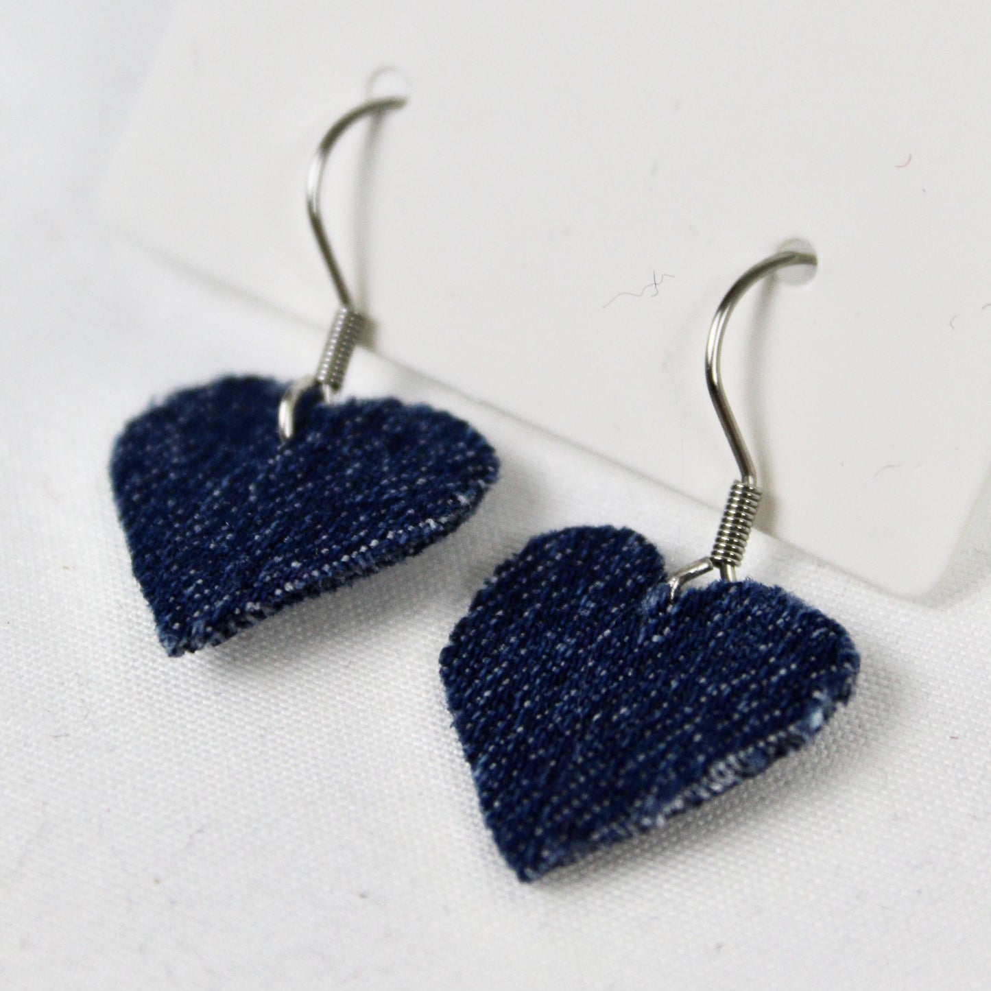 Denim earrings