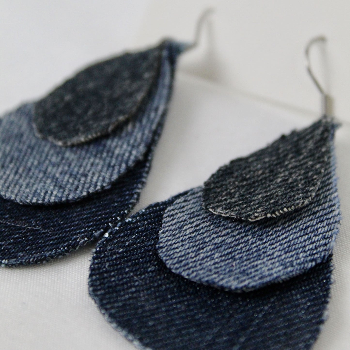 Boucles d’oreilles denim