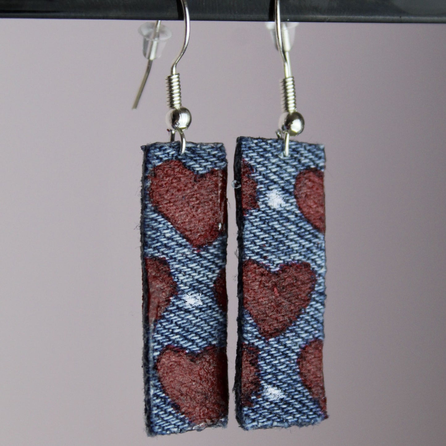 Boucles d’oreilles denim