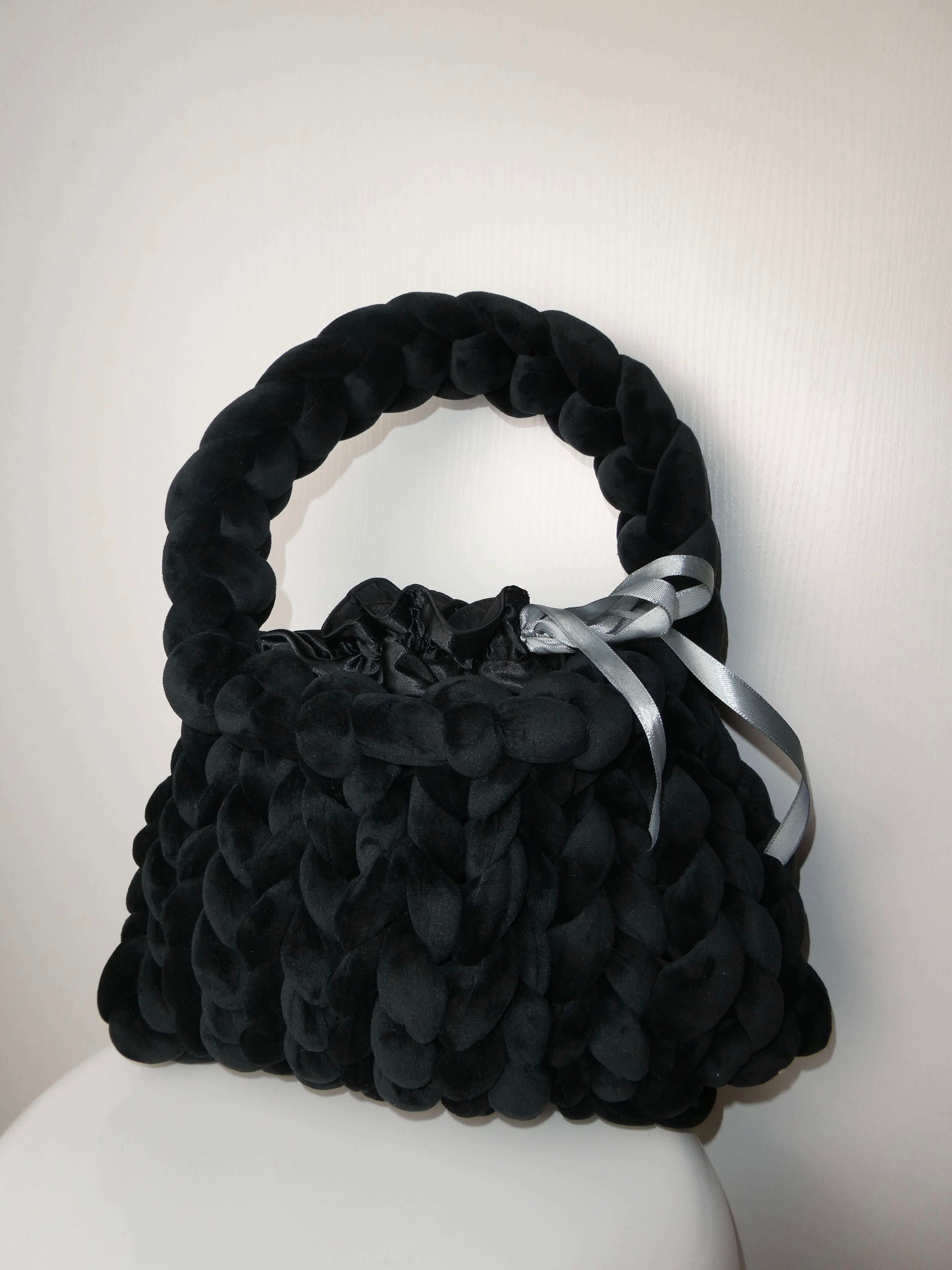 Sac Tressé velours