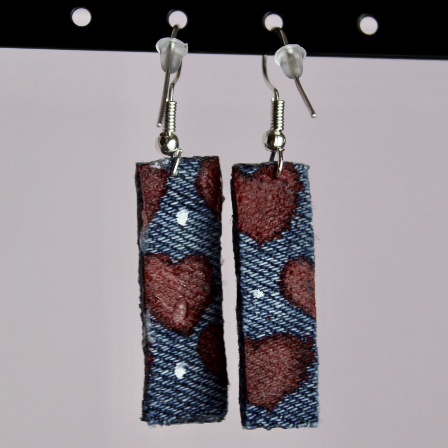 Boucles d’oreilles denim