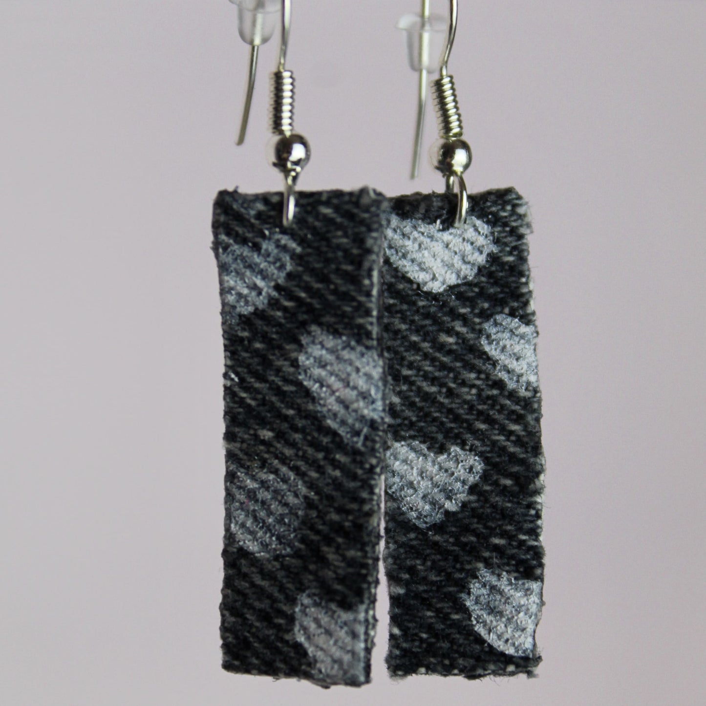 Denim earrings