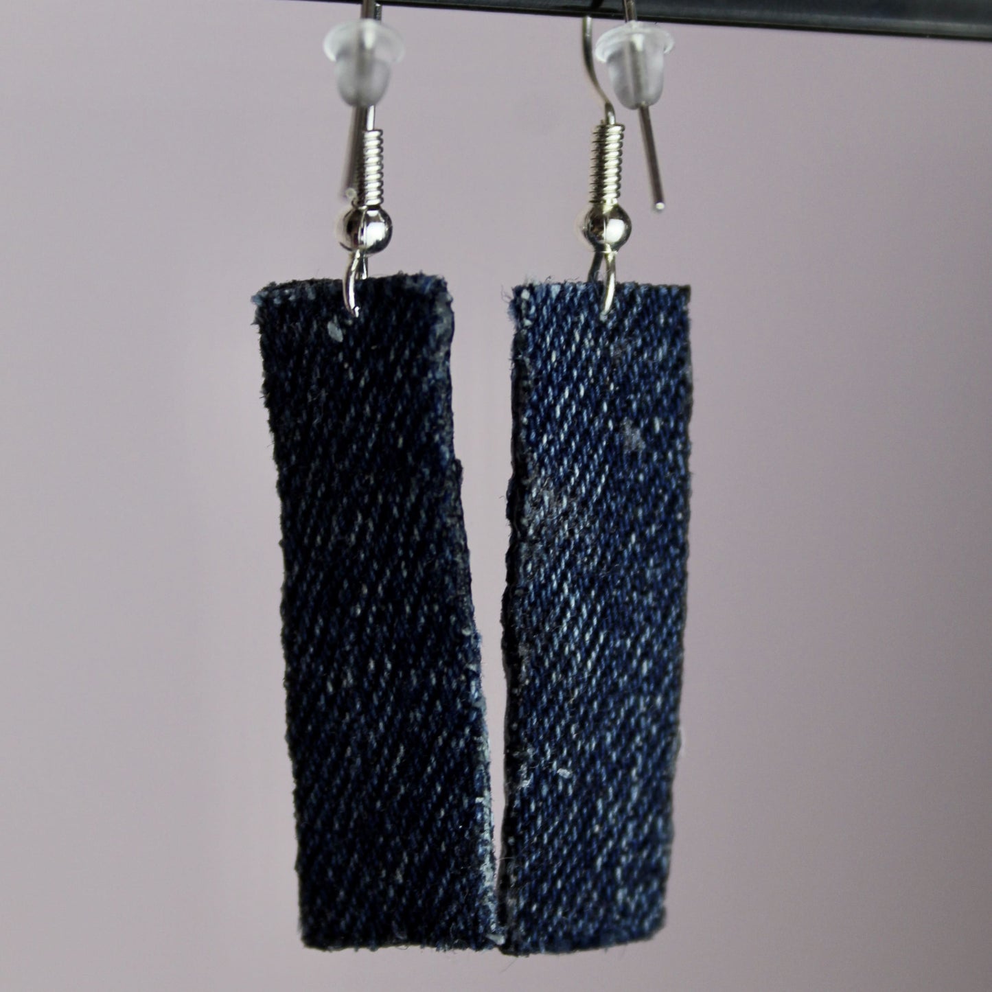 Boucles d’oreilles denim