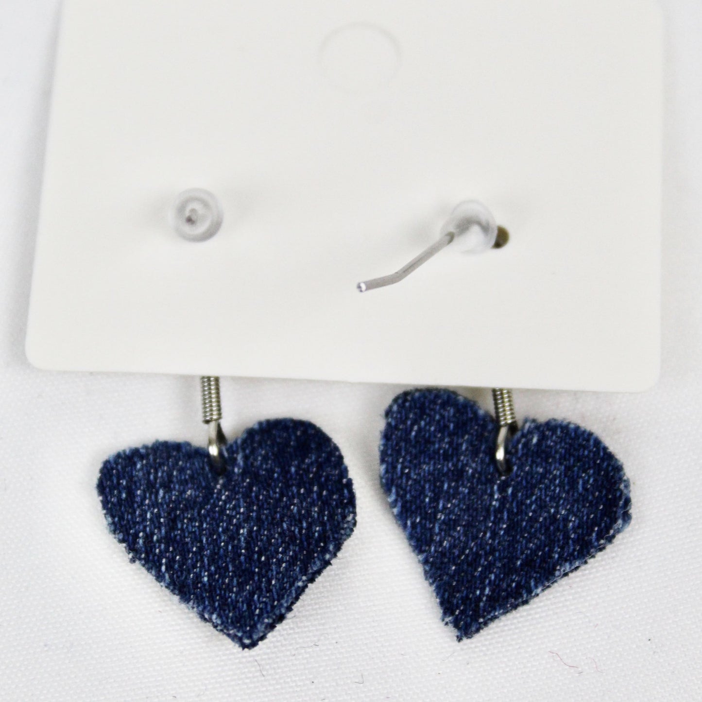 Denim earrings