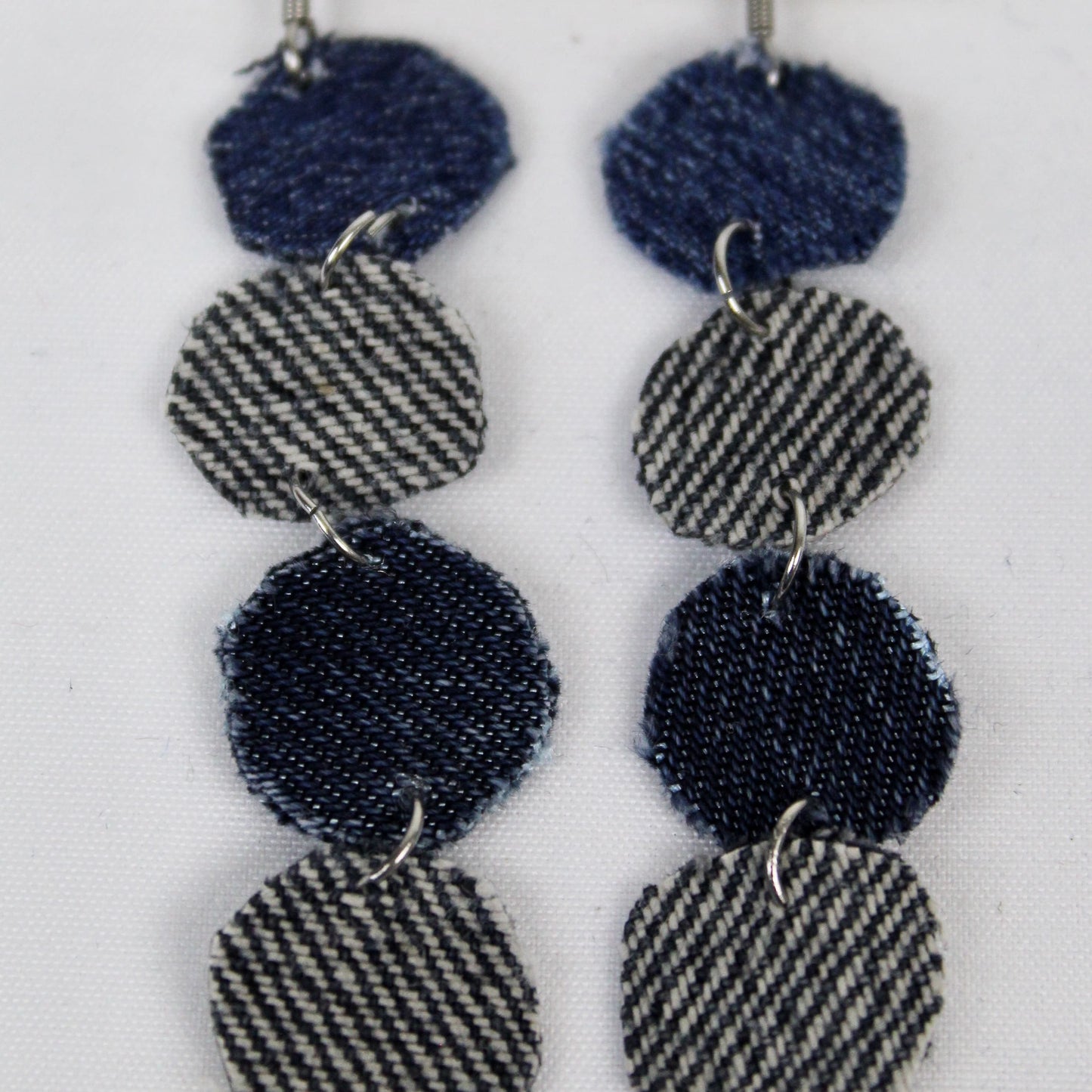 Denim earrings