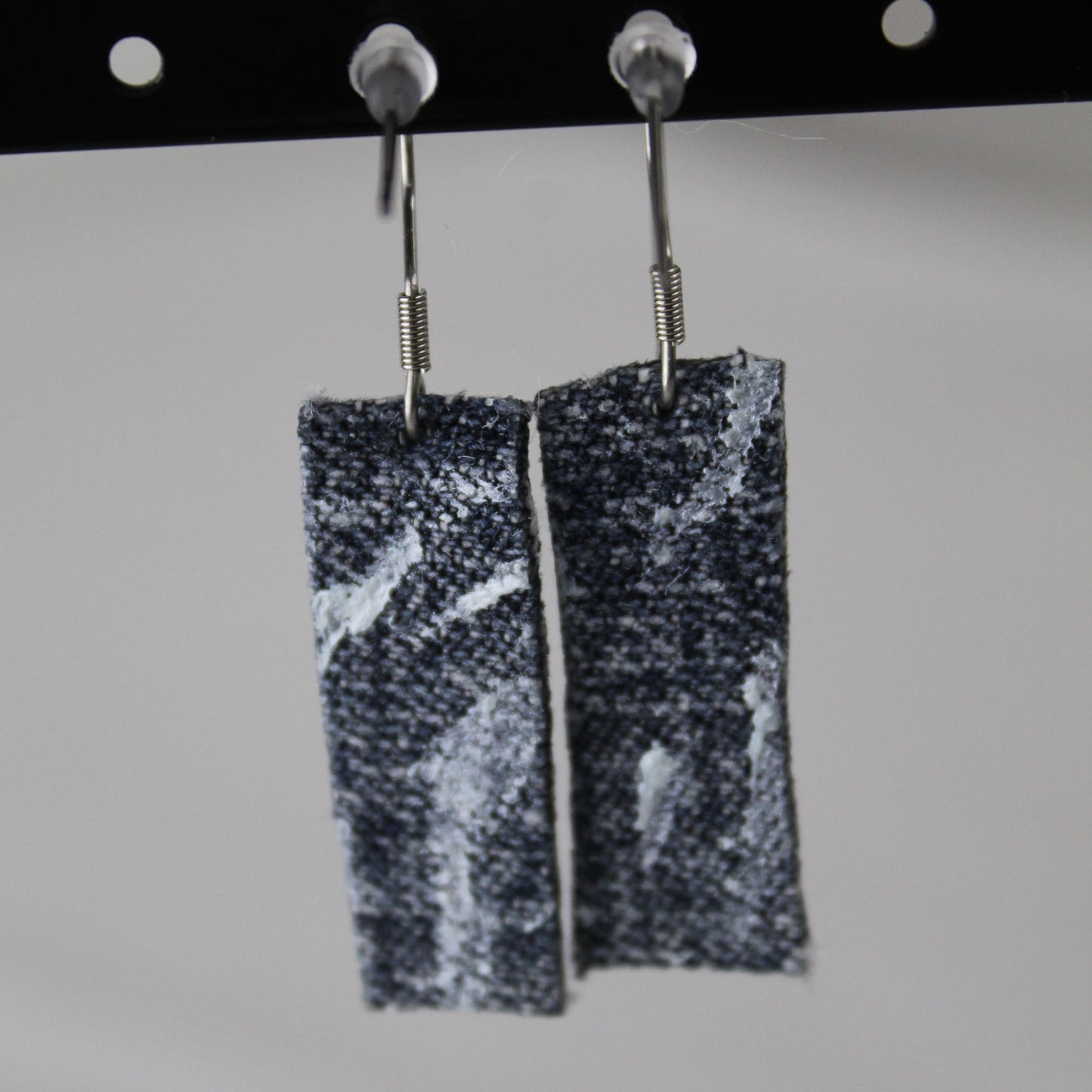 Boucles d’oreilles denim