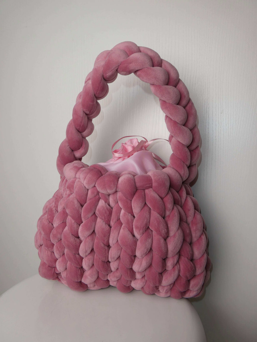 Sac Tressé velours