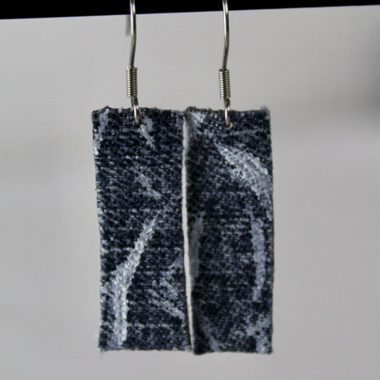 Boucles d’oreilles denim