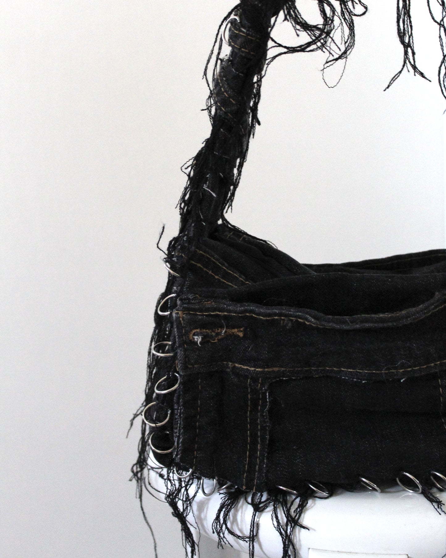 Singular denim bag