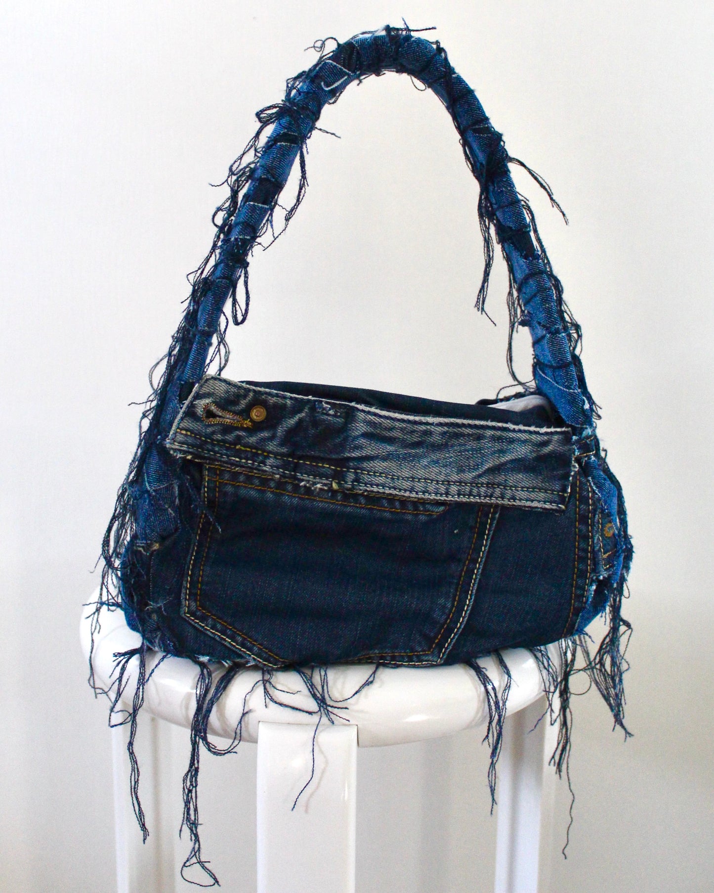 Singular denim bag