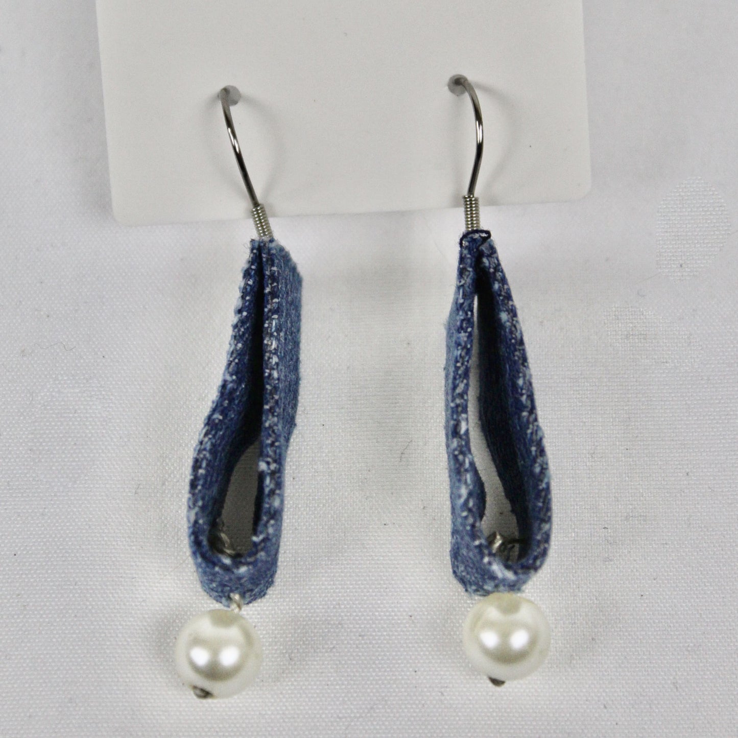 Denim earrings