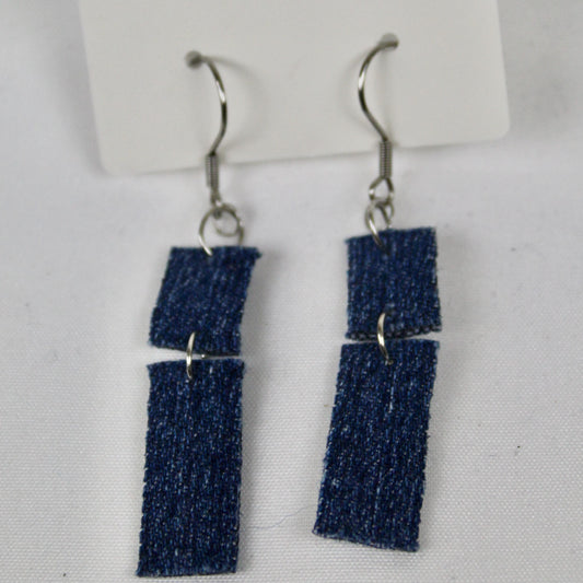 Boucles d’oreilles denim