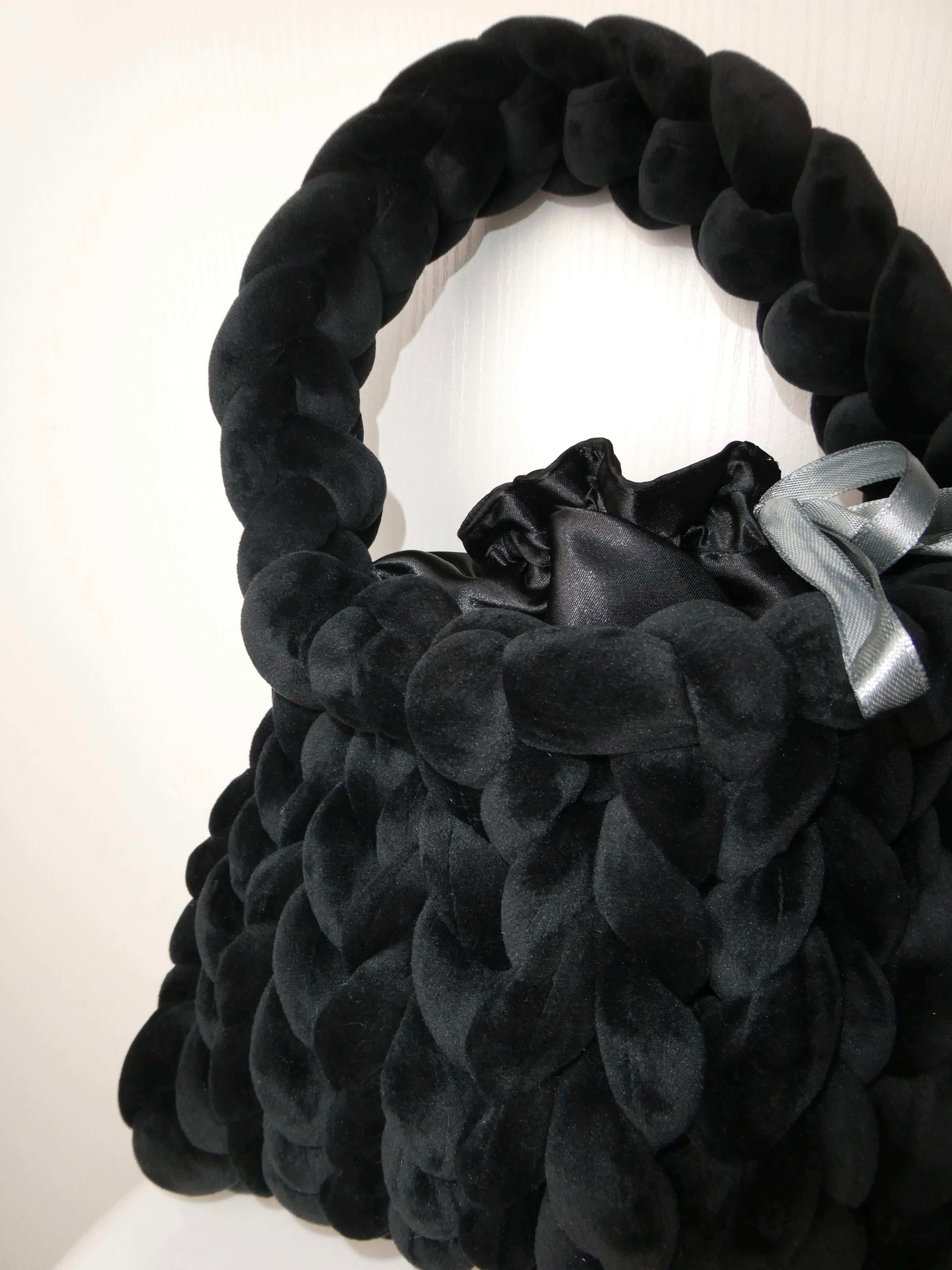 Sac Tressé velours