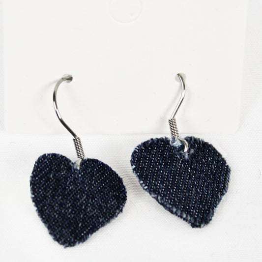 Boucles d’oreilles denim