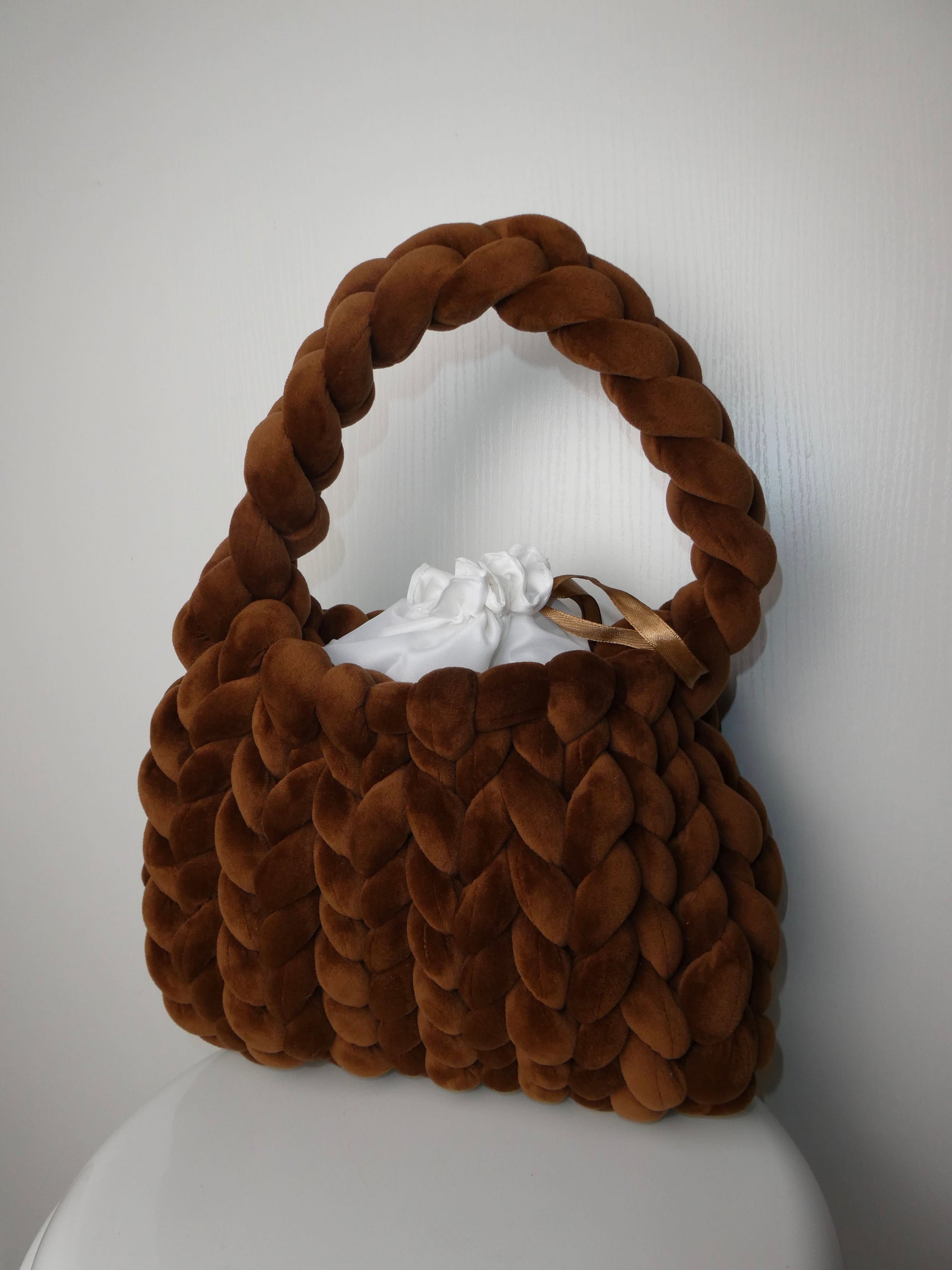 Sac Tressé velours
