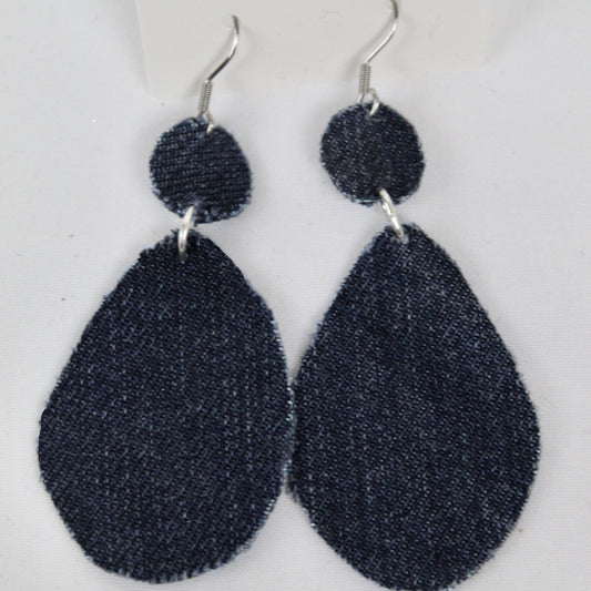 Boucles d’oreilles denim