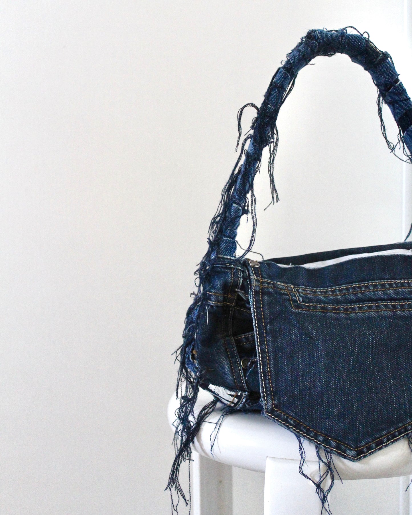 Singular denim bag