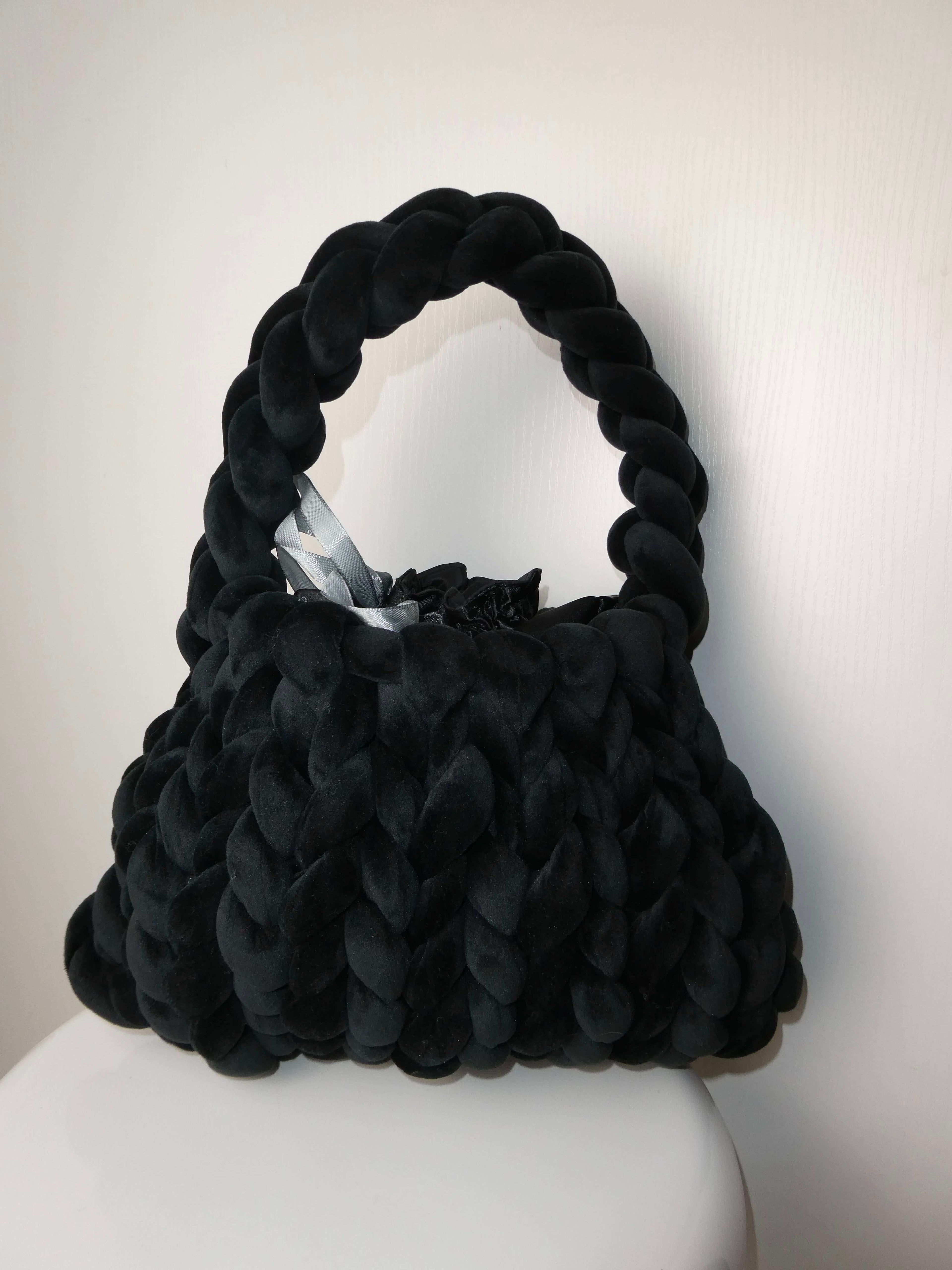 Sac Tressé velours