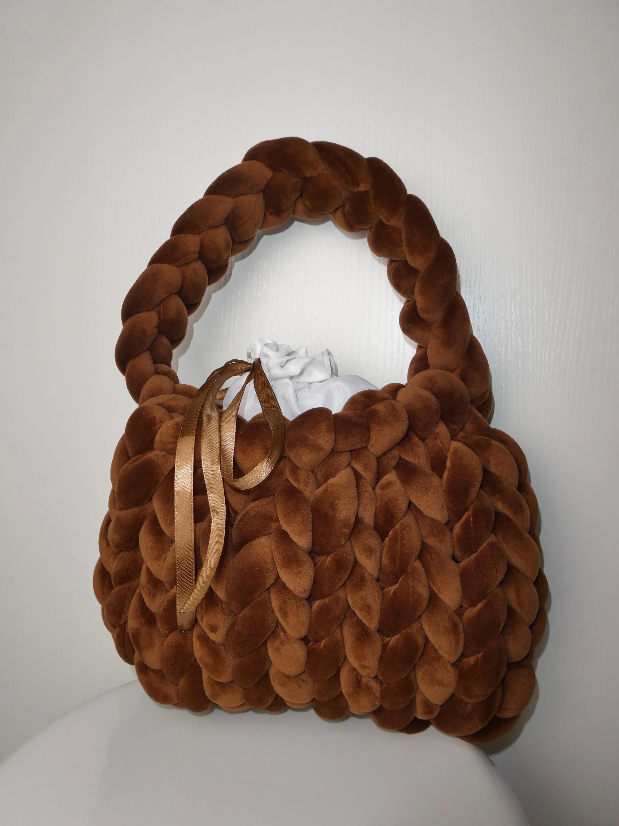 Sac Tressé velours