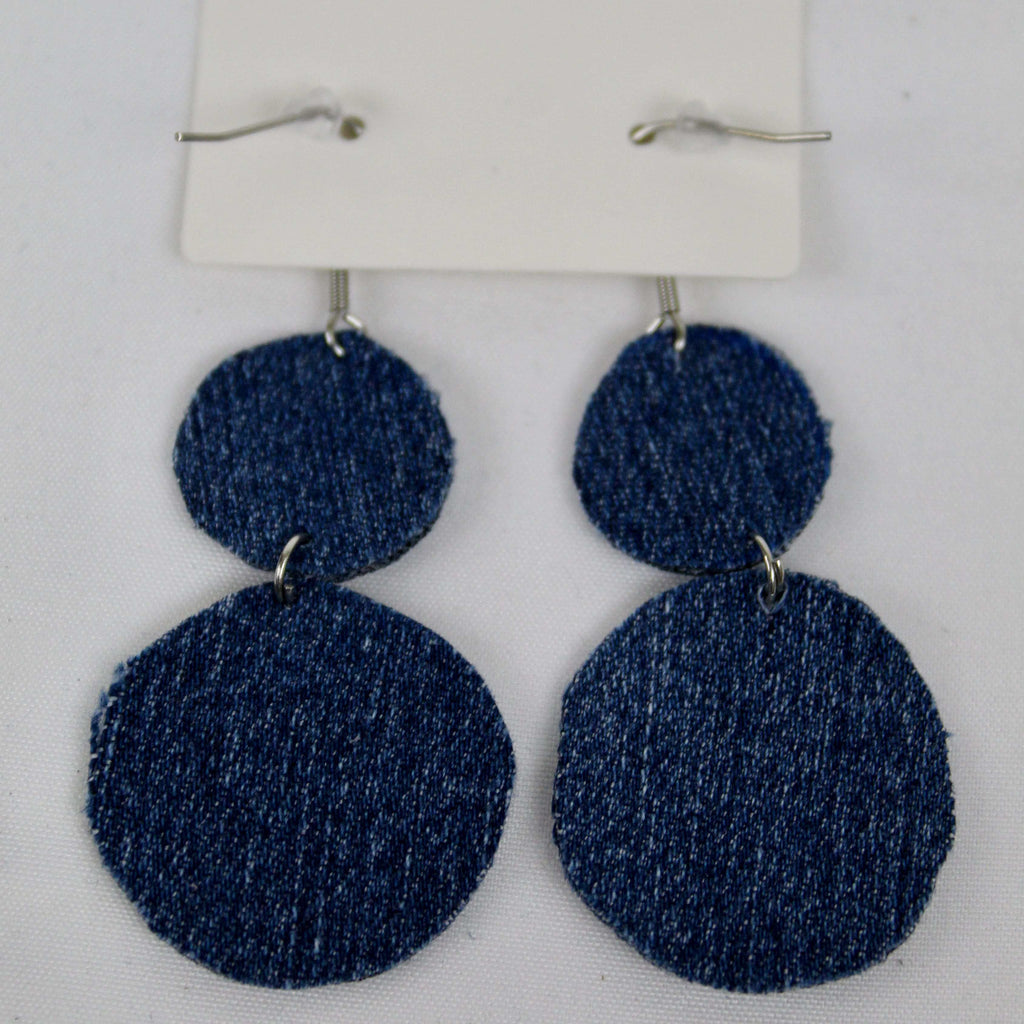 Boucles d’oreilles denim