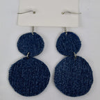Boucles d’oreilles denim