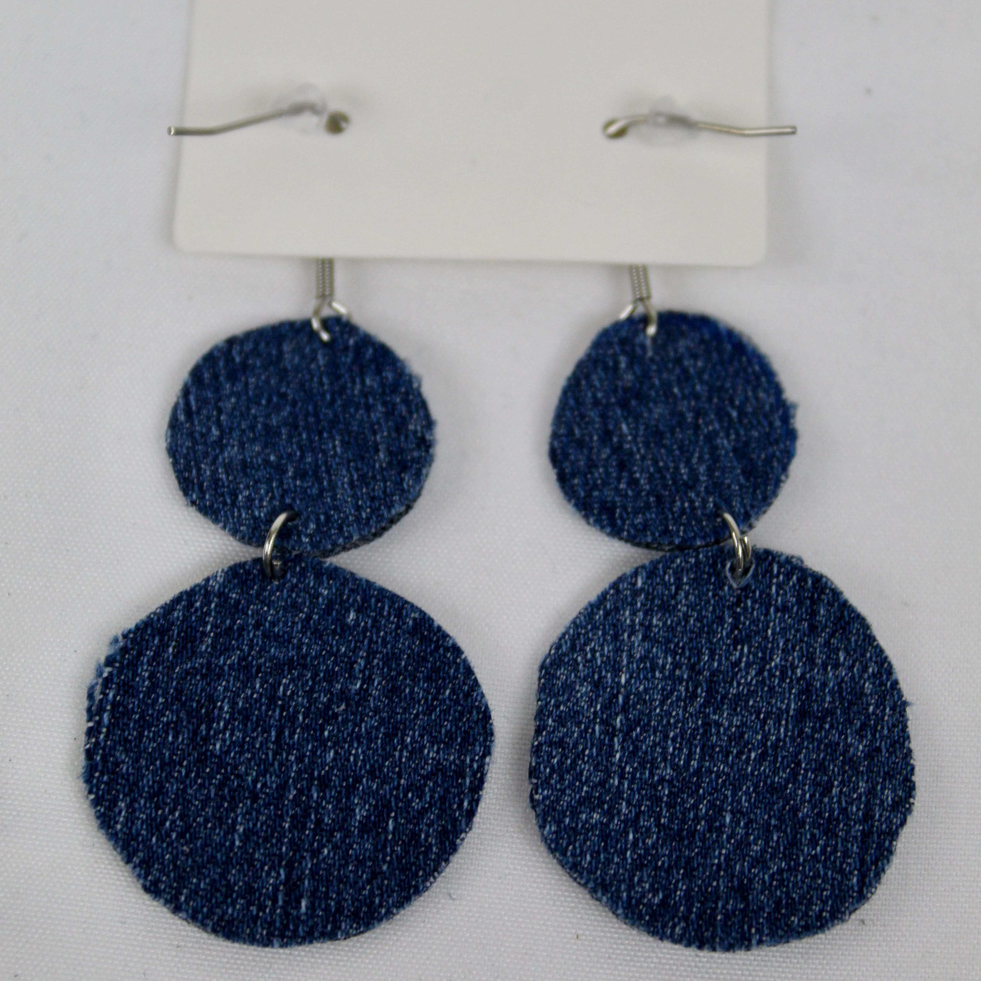 Boucles d’oreilles denim
