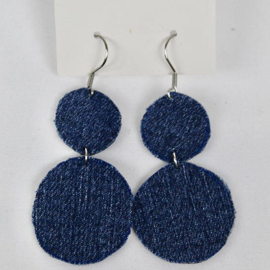 Boucles d’oreilles denim